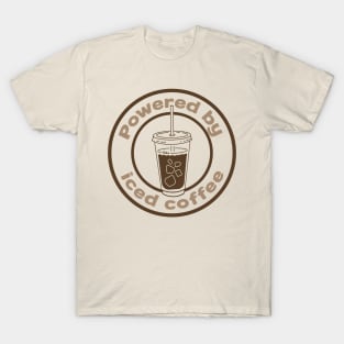 Powered by iced coffee T-Shirt